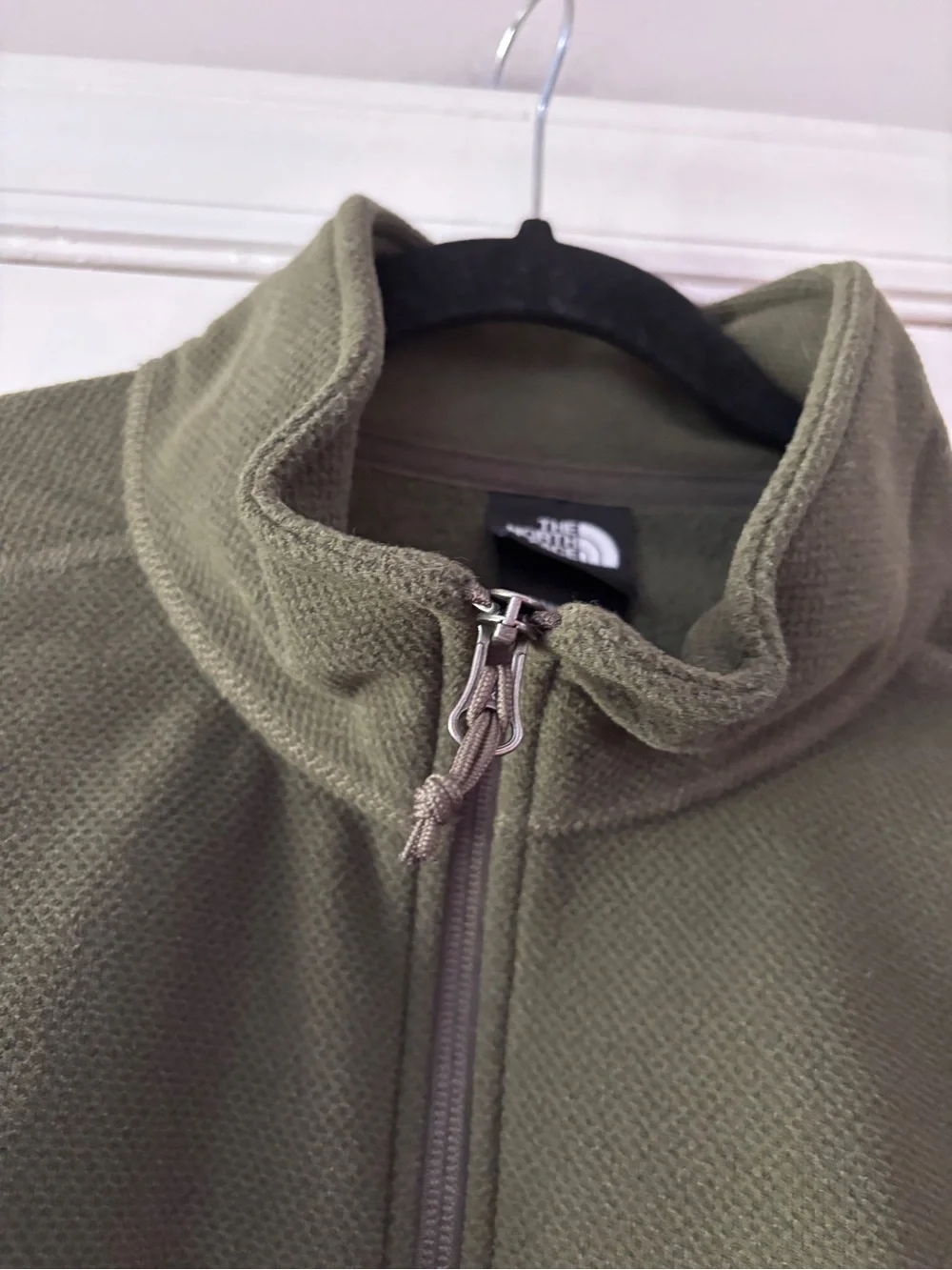 The North Face Men's Olive Green Texture Cap Rock Quarter-Zip Jacket Size XL